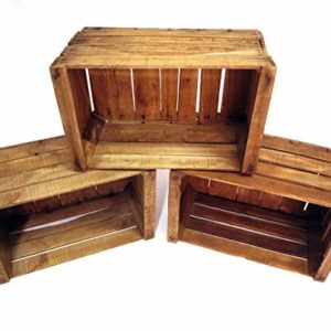Set 3 cassette in faggio vintage originali”NON RESTAURATE”- consigliate per la realizzazione di mobili, scaffali, librerie etc.- Vecchie cassette frutta – cassette in legno –