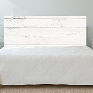 Oedim Testiera Letto PVC Stampa Digitale Imitazione Legno Colore Bianco 200 x 60 cm | Disponibile in Varie Misure | Testiera Leggera, Elegante, Resistente ed Economica